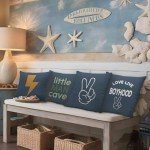 Nvotell Preppy Boy Nursery Pillow Covers 18x18 Set of 4 - Toddler Boy Room Decor, Little Man Cave Preppy Decorative Pillow Covers for Nursery Toddler Little Boys Room Bedroom Playroom Decor