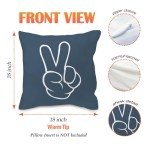 Nvotell Preppy Boy Nursery Pillow Covers 18x18 Set of 4 - Toddler Boy Room Decor, Little Man Cave Preppy Decorative Pillow Covers for Nursery Toddler Little Boys Room Bedroom Playroom Decor