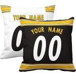 ANTKING Pittsburgh Throw Pillow Custom Personalized Any Name and Number for Men Women Boy Gift