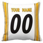 ANTKING Pittsburgh Throw Pillow Custom Personalized Any Name and Number for Men Women Boy Gift