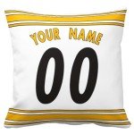 ANTKING Pittsburgh Throw Pillow Custom Personalized Any Name and Number for Men Women Boy Gift