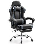 Ergonomic Video Game Desk Chair with Footrest