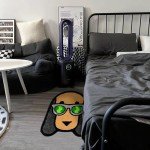 West Coast Boss Dogg Rug, Hypebeast Rug Cool Rugs for Bedroom, Rapper Rug for Hip-Hop Lover, High-Pile Soft Flocking Cool Room Decor for Guys, Funky rug Y2k Rug for Man Cave 24”×28” (boss dogg)