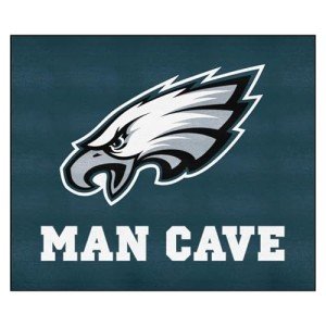 FANMATS 14355 Philadelphia Eagles Man Cave Tailgater Rug - 5ft. x 6ft. Sports Fan Area Rug, Home Decor Rug and Tailgating Mat