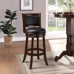 Augusta 29-Inch Swivel Stool in Cappuccino