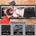 DVKKHD 100 Dollar Bill Runner Rugs for Hallways Black and White Kitchen Rugs Non Skid Modern Money Bedroom Rug Runner Washable Entryway Rug for Home Decor Laundry Room Bathroom Carpet 24”x59”