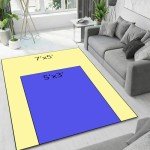 Osimiccp Baseball Rug for Boys Bedroom 5'x7' Non Slip Sports Rug,Boys Rugs for Bedroom Living Room Baseball Room Decor