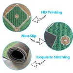 Osimiccp Baseball Rug for Boys Bedroom 5'x7' Non Slip Sports Rug,Boys Rugs for Bedroom Living Room Baseball Room Decor