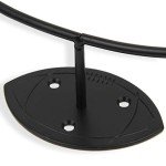 Wallniture Sporta Wall Mount Football Rack, Ball Holder Organization and Storage Rack, Sports Room Decor, Steel, Black