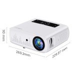 GROVIEW Projector, 15000lux 490ANSI Native 1080P WiFi Bluetooth Projector, 300'' Video Projector, Supports 4K & Zoom, 5G Sync, Compatible with HDMI USB/ AV/ Smartphone/ Pad/ Laptop/ DVD/ TV Stick/ PS5