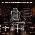 Ergonomic Video Game Desk Chair with Footrest