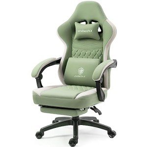 Comfortable Dowinx Gaming Chair with Footrest and Massage