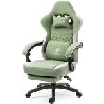 Comfortable Dowinx Gaming Chair with Footrest and Massage