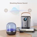 [Electric-Focus] 5G WiFi Bluetooth Projector, TOPTRO TR23 Mini Projector Support 1080P, 15000 Lumen, 4D/4P Keystone& Zoom, Latest Dust-Proof Portable Projector, Outdoor Projector for iOS/Android/PS5