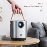 [Electric-Focus] 5G WiFi Bluetooth Projector, TOPTRO TR23 Mini Projector Support 1080P, 15000 Lumen, 4D/4P Keystone& Zoom, Latest Dust-Proof Portable Projector, Outdoor Projector for iOS/Android/PS5