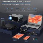 PHILIPS Android TV Projector with Apps and 5G WiFi Bluetooth - Smart Projector Built-in Netflix, YouTube, Outdoor Movie Projector 4D 4P Keystone, Zoom, Compatible w/ iOS/Android/Xbox/PS4/TV Stick/HDMI