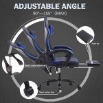 Ergonomic Gaming Chair with Footrest and Lumbar Support