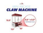 Etna Electronic Arcade Claw Machine - Toy Grabber Machine with Flashing LED Lights and Sound