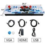 Best brose 30000 Classic Arcade Game Machine 2 Players Pandoras Box 11 1280x720 Full HD Video Game Console with Arcade Joystick Support HDMI VGA Output