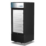 KoolMore KM-MDR-1D-6C 6 Cu. Ft. Commercial One Glass Door Display Upright Beverage Refrigerator Cooler Merchandiser-22.8 in. x 21.4 in. x 52.7 in. [Black]