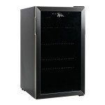 Alera JC-90VEL-F 3.4 Cu. Ft. Beverage Cooler - Stainless Steel/Black