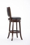 Augusta 29-Inch Swivel Stool in Cappuccino