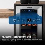 Whynter BBR-638SB Built-in Under Counter 12 inch Beverage Refrigerator and Cooler, Fridge with Glass Door, 2.0 Cubic Feet, Stainless, 75 Capacity, Can