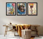 3 Pieces of Street Art Blue Graffiti Wall Decor Prints Modern Artist Aesthetics Canvas Painting Artwork Abstract Picture Poster Man Cave Living Room Bedroom Bathroom Office Home Decorations Unframed