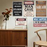 Funny Man Cave Sign Man Cave Decor For Men Garage Tin Signs Gifts Mancave Home Bar Wall Art Warning Man Cave What Happens In The Man Cave Stays In The Man Cave Cool Man Cave Furniture 8x12 Inch