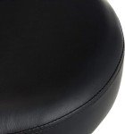 Adjustable Black Bar Stool with Wheels