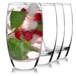 Luigi Bormioli Crescendo 20-Ounce Tumblers, Set Of 4, Crystal SON-hyx Glass, Made In Italy.