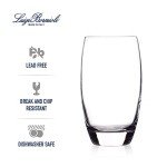 Luigi Bormioli Crescendo 20-Ounce Tumblers, Set Of 4, Crystal SON-hyx Glass, Made In Italy.