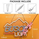 BNeonushc Neon Light Neon Sign for wall decor Beer Bar Home Bedroom man cave Bedside Table Decoration Recreation Room Gifts Neon Sign for Gifts