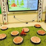 HYSEAS Decorative Round Throw Pillow, 3D Digital Print Comfortable Kids Funny Cute Wood Log Pillow Circle Seating Floor Cushion for Home, Couch, Sofa, Bedroom, Living Room Decor, Stump