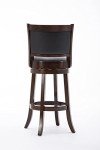 Augusta 29-Inch Swivel Stool in Cappuccino