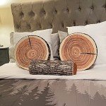 HYSEAS Decorative Round Throw Pillow, 3D Digital Print Comfortable Kids Funny Cute Wood Log Pillow Circle Seating Floor Cushion for Home, Couch, Sofa, Bedroom, Living Room Decor, Stump