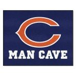 FANMATS 14280 Chicago Bears Man Cave All-Star Rug - 34 in. x 42.5 in.