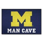 FANMATS 14668 NCAA Michigan Wolverines Man Cave Starter Mat Accent Rug - 19in. x 30in. | Sports Fan Home Decor Rug and Tailgating Mat