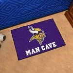 FANMATS 14329 NFL - Minnesota Vikings Man Cave Starter Mat Accent Rug - 19in. x 30in. | Sports Fan Home Decor Rug and Tailgating Mat