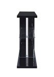 Prescott Rectangular 2-shelf Bar Unit, Glossy Black