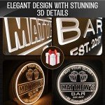 Custom Neon Bar Signs For Home Bar-Personalized Bar Sign for Man Cave Game Room-Neon Beer Signs Bar Decor LED Light Sign-Customized Neon Sign For Wall Decor-Home Bar Signs Light Up Bar Sign For Dad