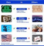 Custom Neon Bar Signs For Home Bar-Personalized Bar Sign for Man Cave Game Room-Neon Beer Signs Bar Decor LED Light Sign-Customized Neon Sign For Wall Decor-Home Bar Signs Light Up Bar Sign For Dad