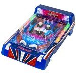 Retro Pinball Tabletop Game with LED Lights