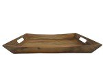 Acacia Curved Serving Tray for Your Mancave