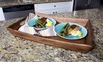 Acacia Curved Serving Tray for Your Mancave