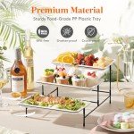 3-Tier Collapsible Serving Tray for Parties
