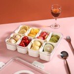 Divided Snack Tray with Lid and Handles
