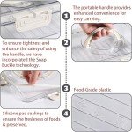 Divided Snack Tray with Lid and Handles