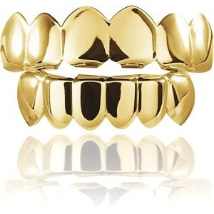 Gold-Plated Hip Hop Grillz – 24 Count