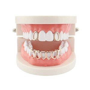 Set of 2 Gold-Plated Hip Hop Grillz